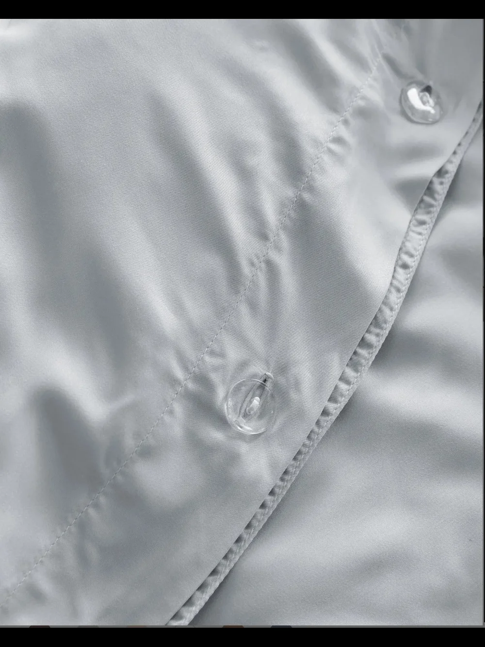 Quince Organic Bamboo Duvet Cover Set 2 Shams Size Full / Queen In Mist, New!